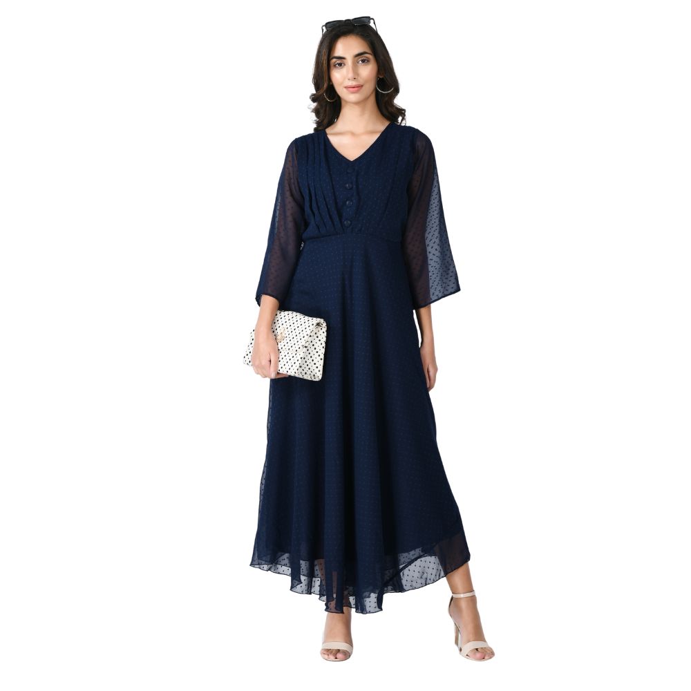 Nibiha Women's Maxi A-Line Dress